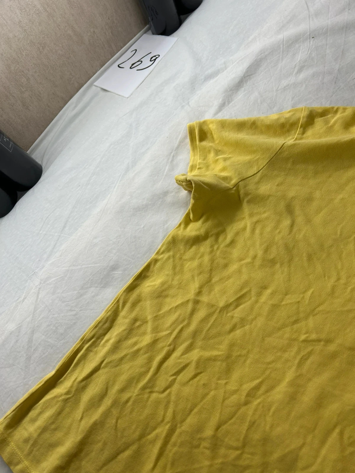 Yellow polo in extenso size M – photo 5